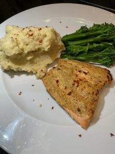 Salmon Mash Broccoli Meal Prep